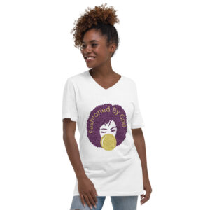 Fashioned By God Glitter Fitted T-Shirt