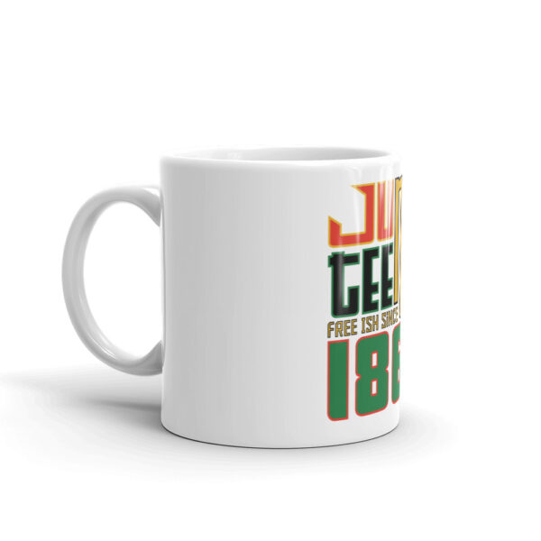 Colorful juneteenth White glossy mug - Image 1