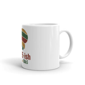 White glossy mug