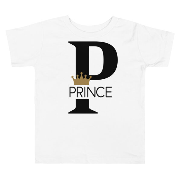 Toddler Boy Prince Short Sleeve Tee - Image 1