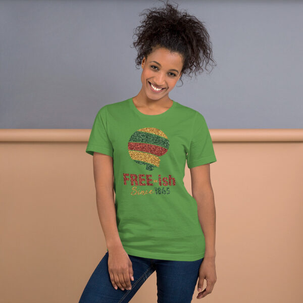 Women's Free-ish Glittered Illusion T Shirt - Image 3