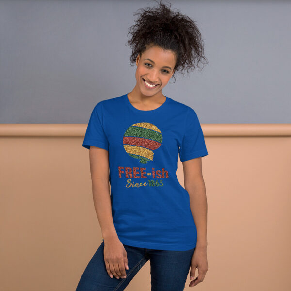 Women's Free-ish Glittered Illusion T Shirt - Image 2