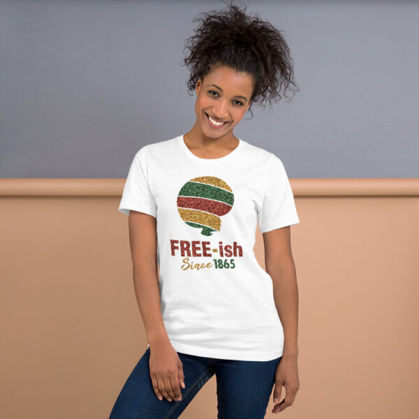 Women's Free-ish Glittered Illusion T Shirt