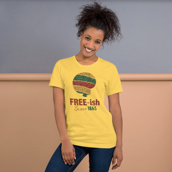 Women's Free-ish Glittered Illusion T Shirt - Image 6
