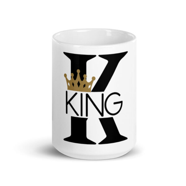 King White glossy mug - Image 5