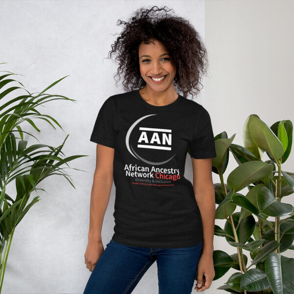 AAN Centered Black RoundNeck Short-Sleeve Unisex T-Shirt