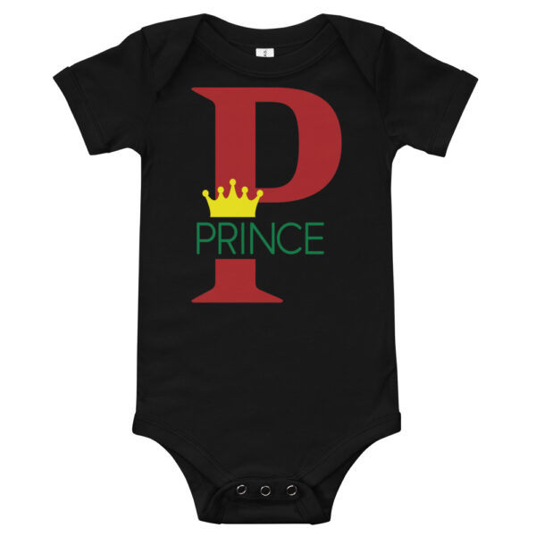 Boys African Prince Baby short sleeve one piece - Image 1
