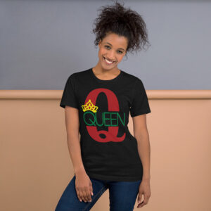 Women's Black Queen Short-Sleeve T-Shirt