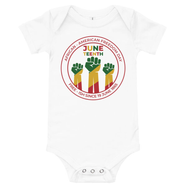 Juneteenth Circle Emblem Baby Short Sleeve One Piece