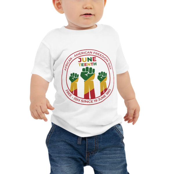 Juneteenth Circle Emblem Baby Jersey Short Sleeve Tee