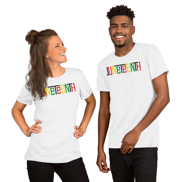 Celebrate Juneteenth Unisex White T-Shirt