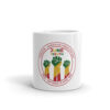 Juneteenth Circle Emblem White Glossy Mug