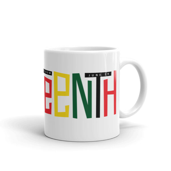 Celebrate Juneteenth White Glossy Mug - Image 1