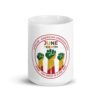 Juneteenth Circle Emblem White Glossy Mug