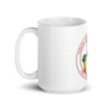 Juneteenth Circle Emblem White Glossy Mug