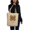 Strength Adinkra Symbol Tan Eco-Tote Bag