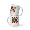 Strength Adinkra Symbol White Glossy Mug