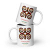 Strength Adinkra Symbol White Glossy Mug