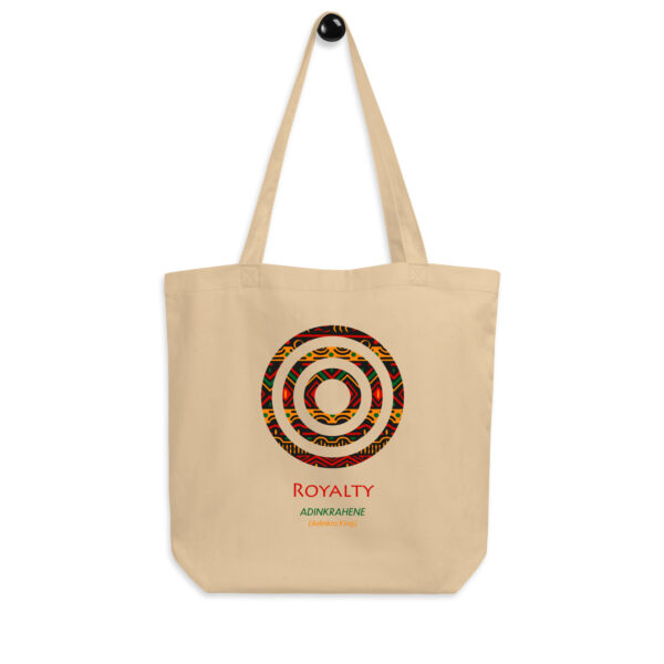 Royalty Adinkra Symbol Tan Eco Tote Bag - Image 1