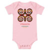 Strength Adinkra Symbol Baby One Piece