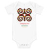 Strength Adinkra Symbol Baby One Piece