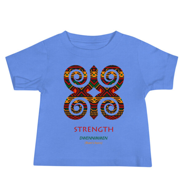 Strength Adinkra Symbol Baby Jersey Short Sleeve Tee - Image 2