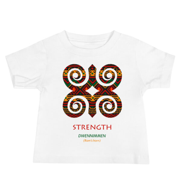 Strength Adinkra Symbol Baby Jersey Short Sleeve Tee