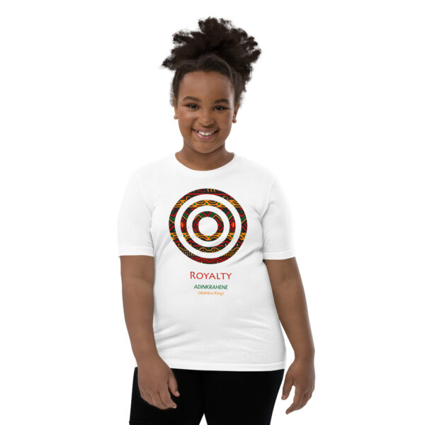 Royalty Adinkra Symbol Youth Short Sleeve T-Shirt - Image 1