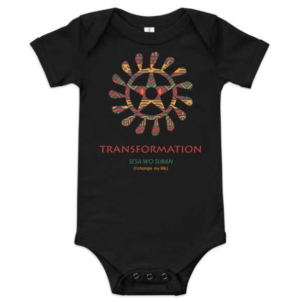 Transformation Adinkra Symbol Baby One Piece