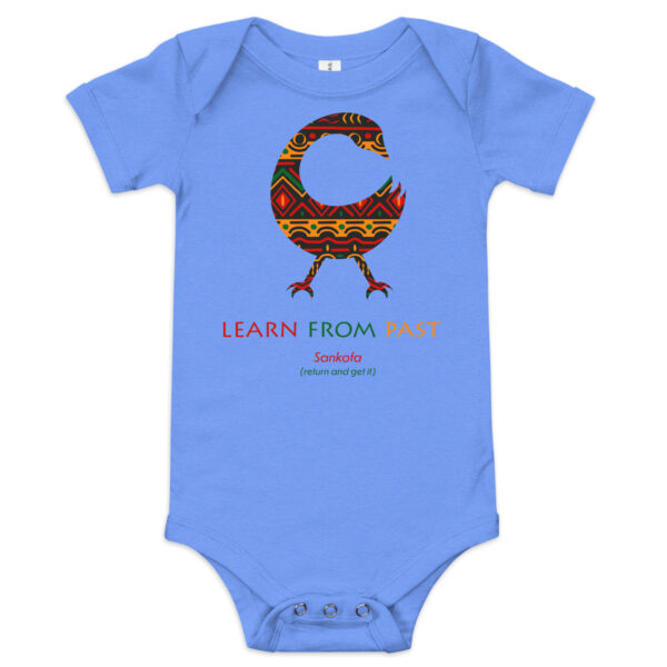 Learn From Past Adinkra Symbol Baby One Piece - Image 2