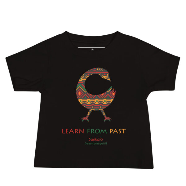 Learn From Past Adinkra Symbol Baby Jersey Short Sleeve Tee - Image 1