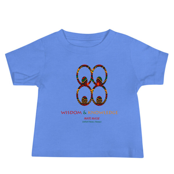 Wisdom and Knowledge Adinkra Symbol Baby Jersey Short Sleeve Tee - Image 1