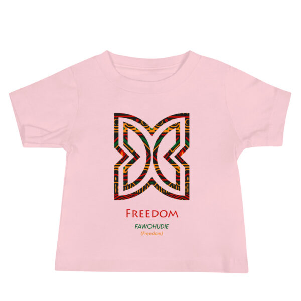 Freedom Adinkra Symbol Baby Jersey Short Sleeve Tee - Image 2
