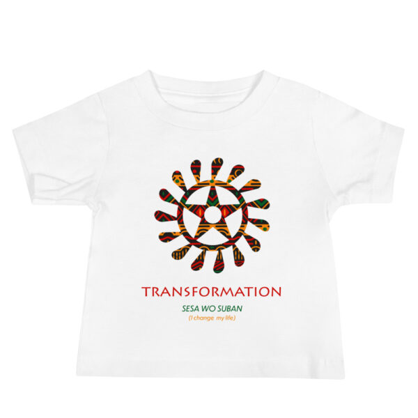 Transformation Adinkra Symbol Baby Jersey Short Sleeve Tee - Image 3