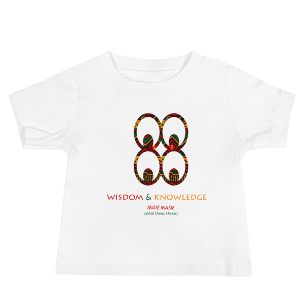 Wisdom and Knowledge Adinkra Symbol Baby Jersey Short Sleeve Tee - Image 3