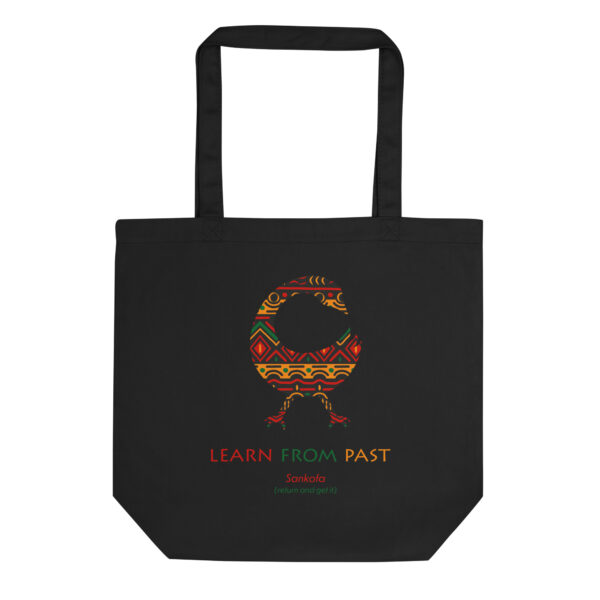 Learn From Past Adinkra Symbol Tan Eco Tote Bag