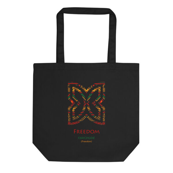 Freedom Adinkra Symbol Tan Eco Tote Bag