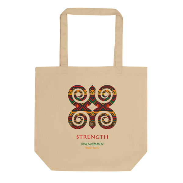 Strength Adinkra Symbol Eco Tote Bag - Image 1