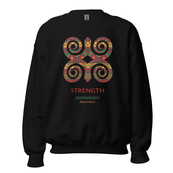 Strength Adinkra Symbol Sweatshirt - Image 1