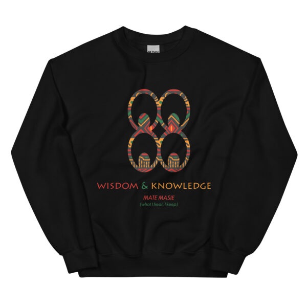 Wisdom and Knowledge Adinkra Symbol Sweatshirt