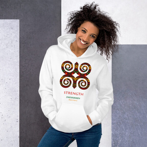 Strength Adinkra Symbol Hoodie - Image 3