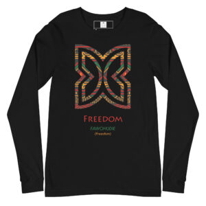 Freedom Adinkra Symbol Long Sleeve Shirt