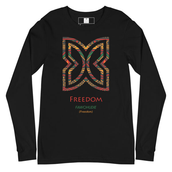 Freedom Adinkra Symbol Long Sleeve Shirt