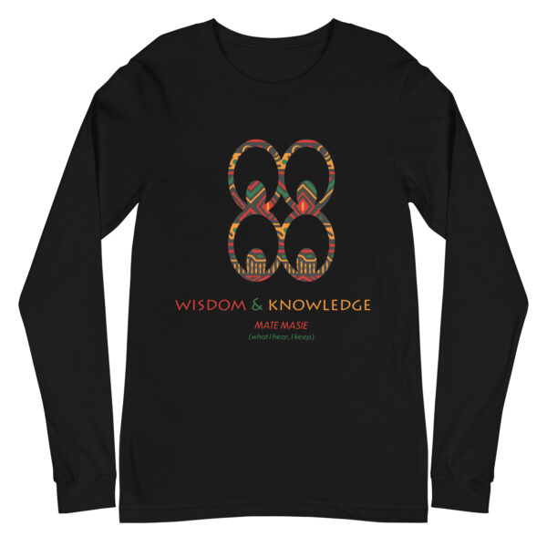 Wisdom and Knowledge Adinkra Symbol Long Sleeve Shirt
