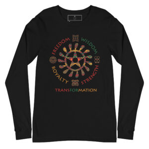 Adinkra Symbol Symbol of Life Long Sleeve Shirt