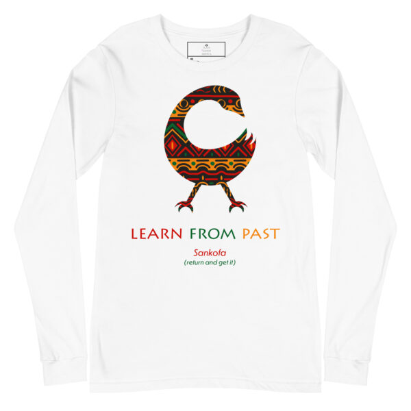 Learn From Past Adinkra Symbol Long Sleeve Shirt - Image 3