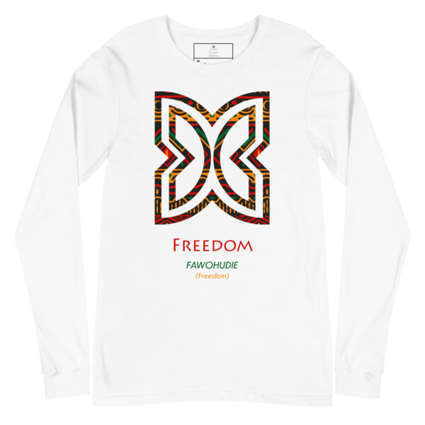 Freedom Adinkra Symbol Long Sleeve Shirt - Image 1