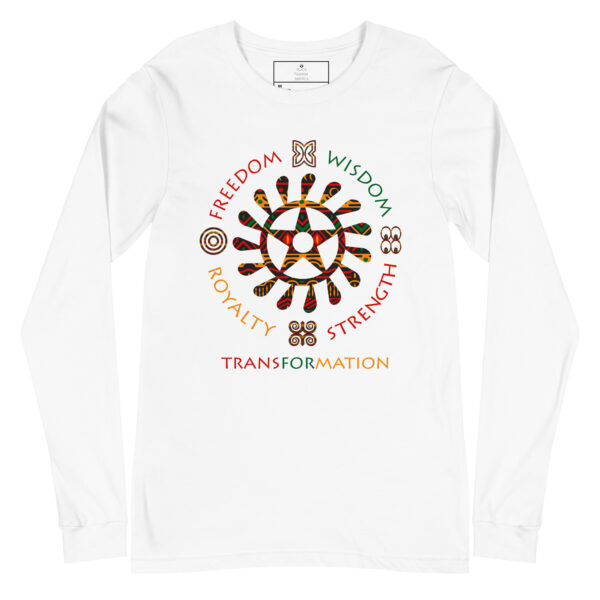 Adinkra Symbol Symbol of Life Long Sleeve Shirt - Image 1