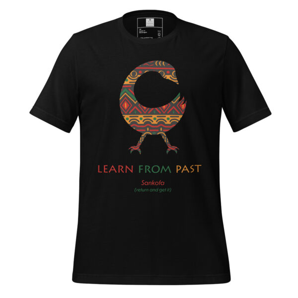 Learn from Past Adinkra Symbol Unisex T-Shirt - Image 1