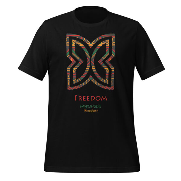 Freedom Adinkra Symbol Unisex T-Shirt - Image 1